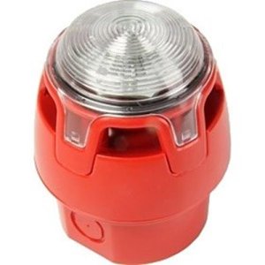 KAC CWSS-RR-W5 KAC Red Body Deep Base Red LED Sounder Beacon