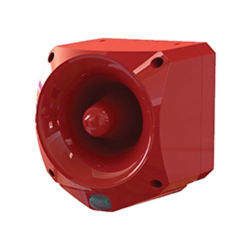 Klaxon ENC-6002 Nexus Pulse 110db Sounder Beacon 17-60V DC 85mA, IP66, Red Body and White Flash